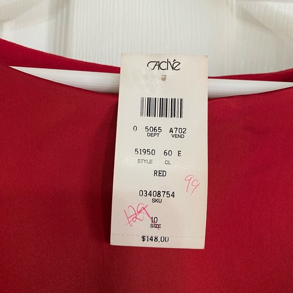 Cache Vibrant Red Gown - Picture 1 of 7